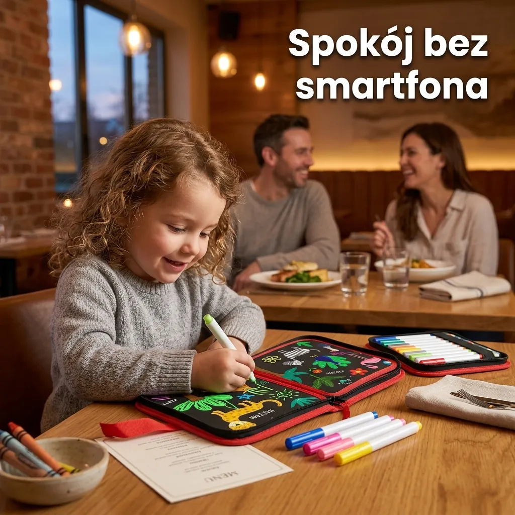 Kreo ‐ zmazywalna książeczka do rysowania (12 pisaków gratis) - obrazek 4