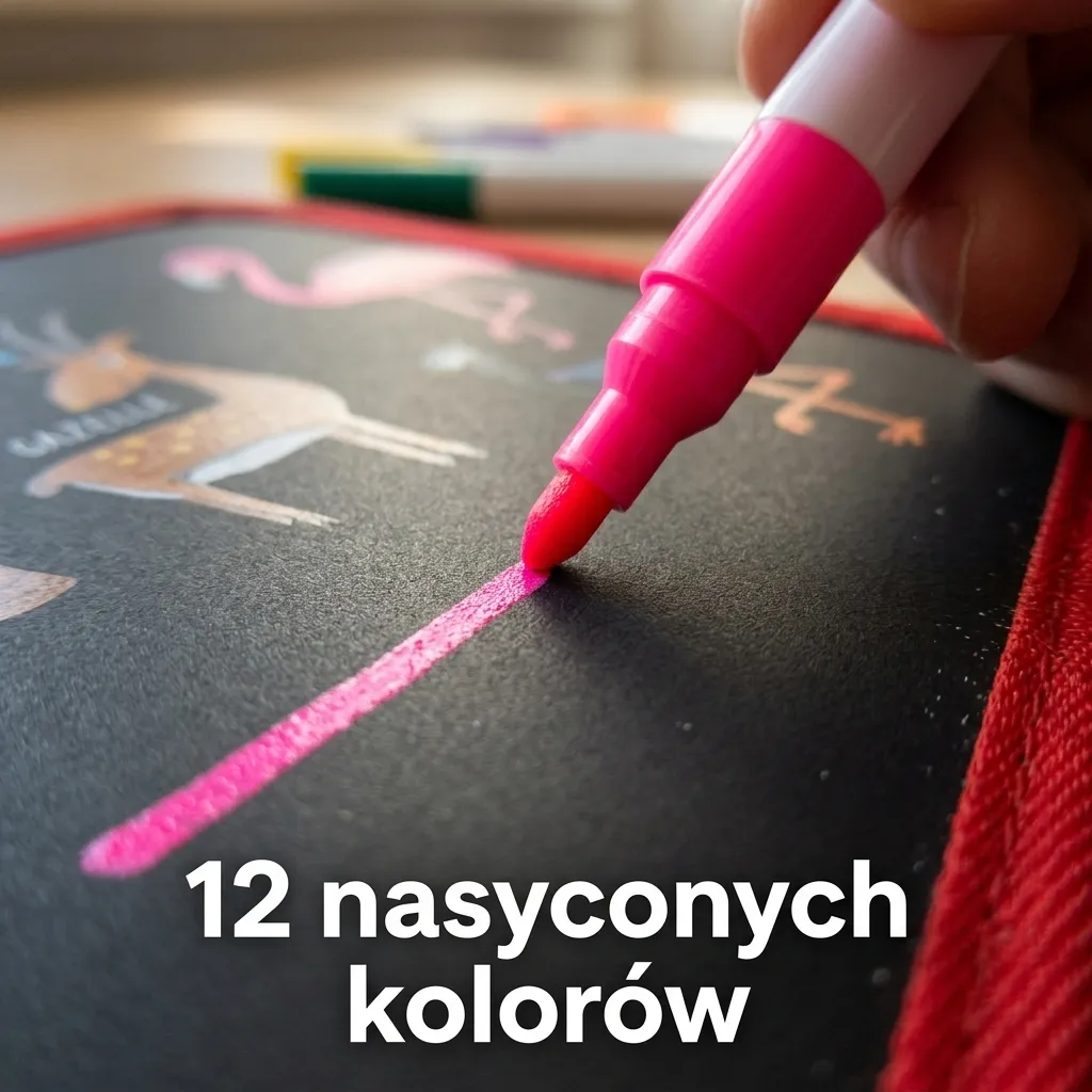 Kreo ‐ zmazywalna książeczka do rysowania (12 pisaków gratis) - obrazek 5