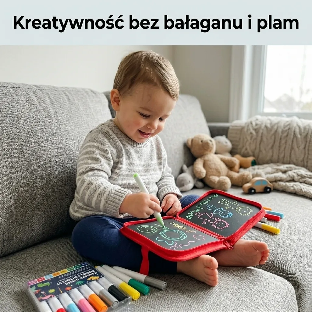 Kreo ‐ zmazywalna książeczka do rysowania (12 pisaków gratis) - obrazek 8