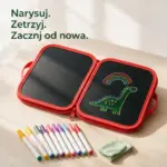 Kreo ‐ zmazywalna książeczka do rysowania (12 pisaków gratis)